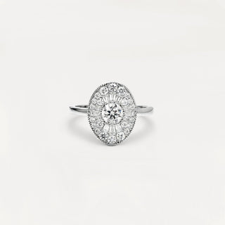InfiniGlow – Vintage-Style Oval Halo Ring