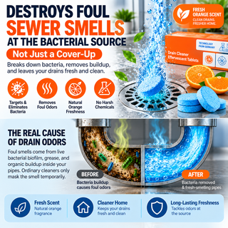 DrainFizz – Powerful Pipe Declogging & Cleaning Tablets