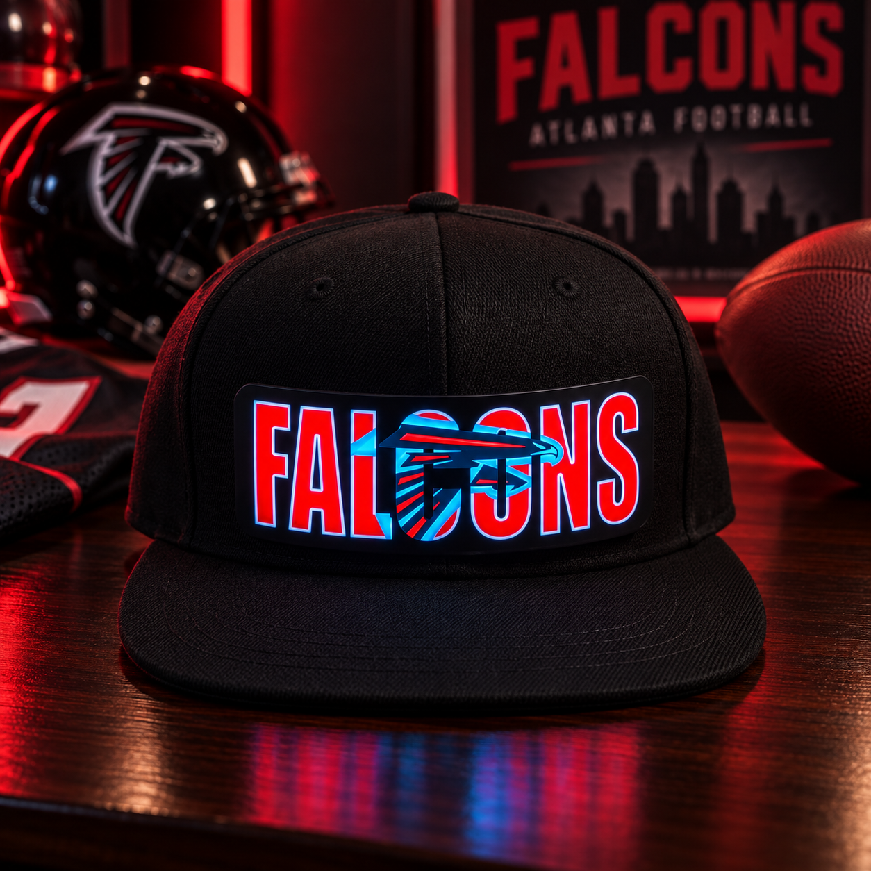 GameGlow – Football Fan LED Light-Up Snapback Cap