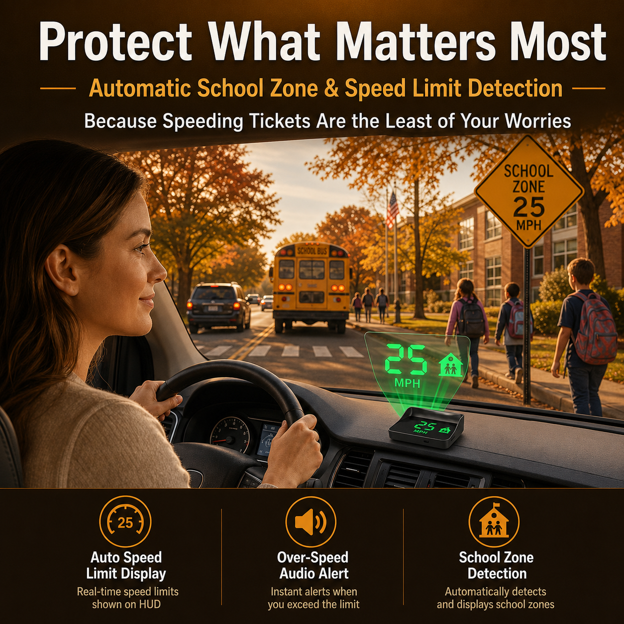 RoadVista – GPS Digital Car Head-Up Display