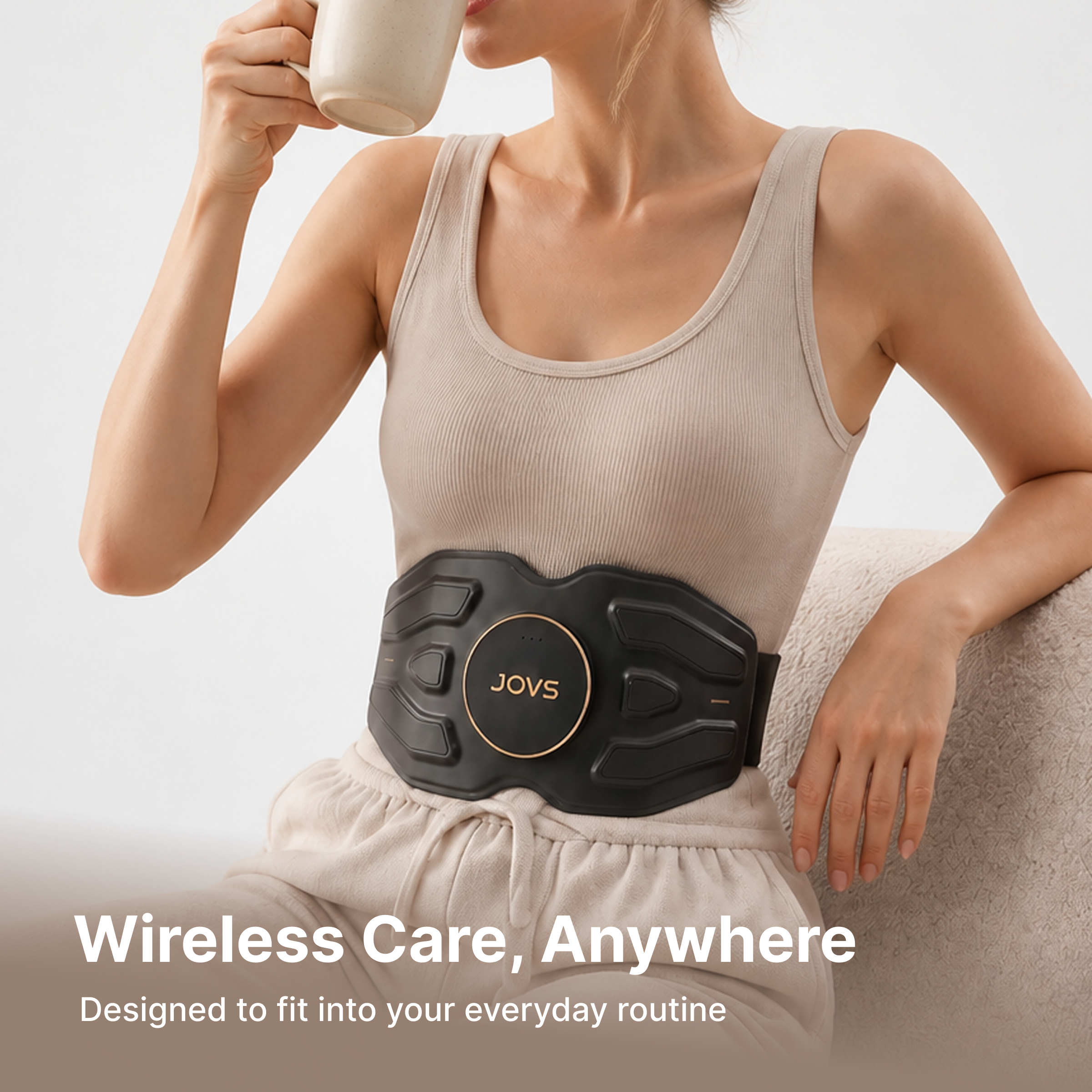 CoreGlow – Wireless EMS Sculpting, Red Light & Heat Waist Belt