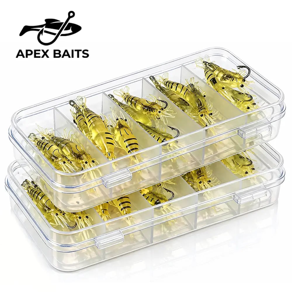 🦐 ShrimpSnap – 1.5-Inch (3.8 cm) Realistic Soft Fishing Lures