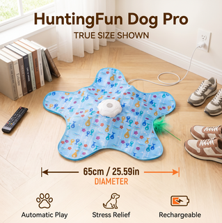 PounceMat – Interactive Moving-Feather Dog Toy