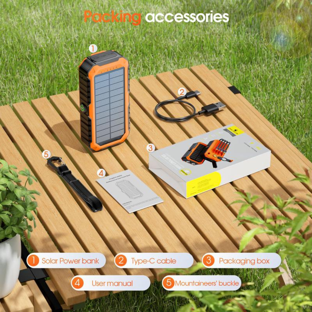 SolarPeak – Solar & Hand-Crank Emergency Power Bank