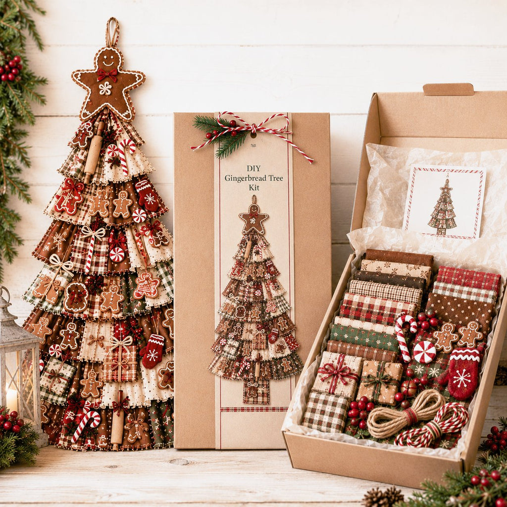 PatchworkWelcome – Beginner-Friendly Oversized DIY Tree Door Hanging Kit