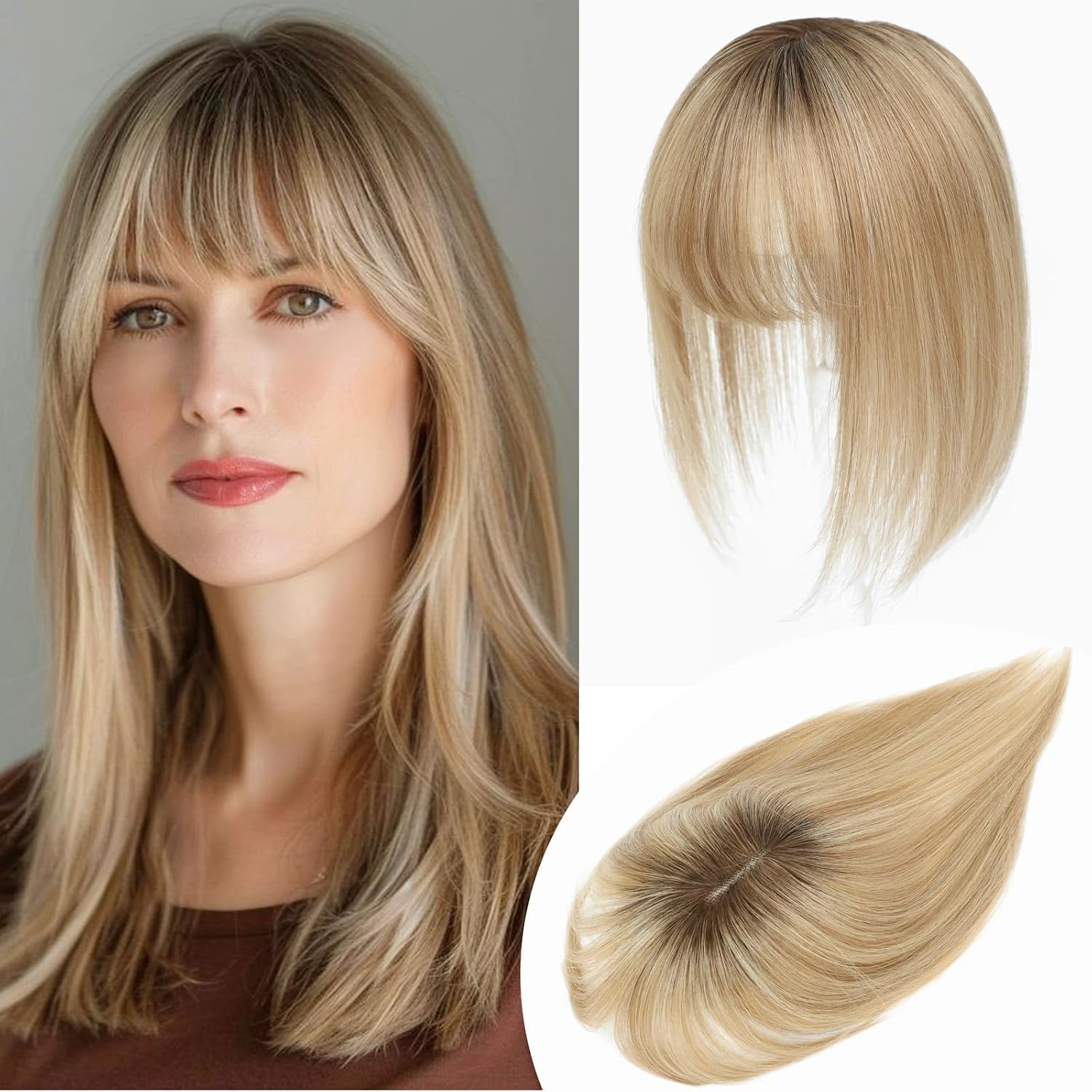 BangBlend – 🔥 Hair Topper with Bangs for Thinning Hair
