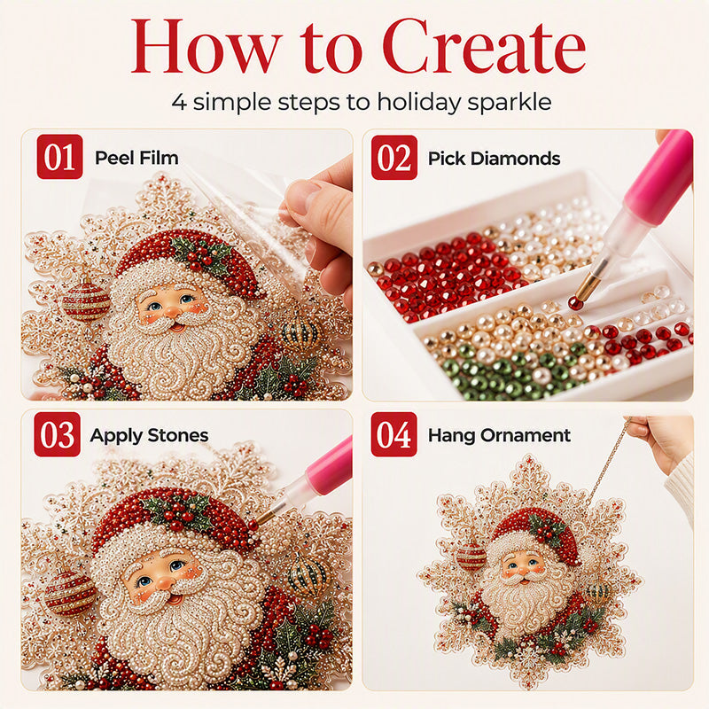 FestiveSpark – 🥰🎅Christmas Diamond Art Hanging Kit