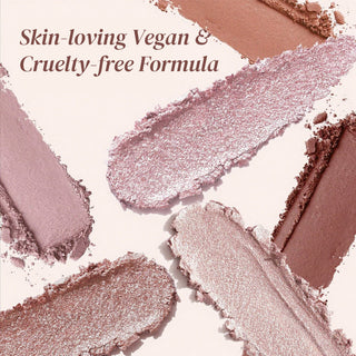 TrioGlow – Cream-to-Powder Stackable Eyeshadow Trio with Built-in Mirror