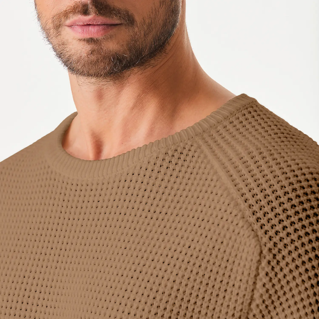 WaffleEase – Men’s Classic Crewneck Sweater