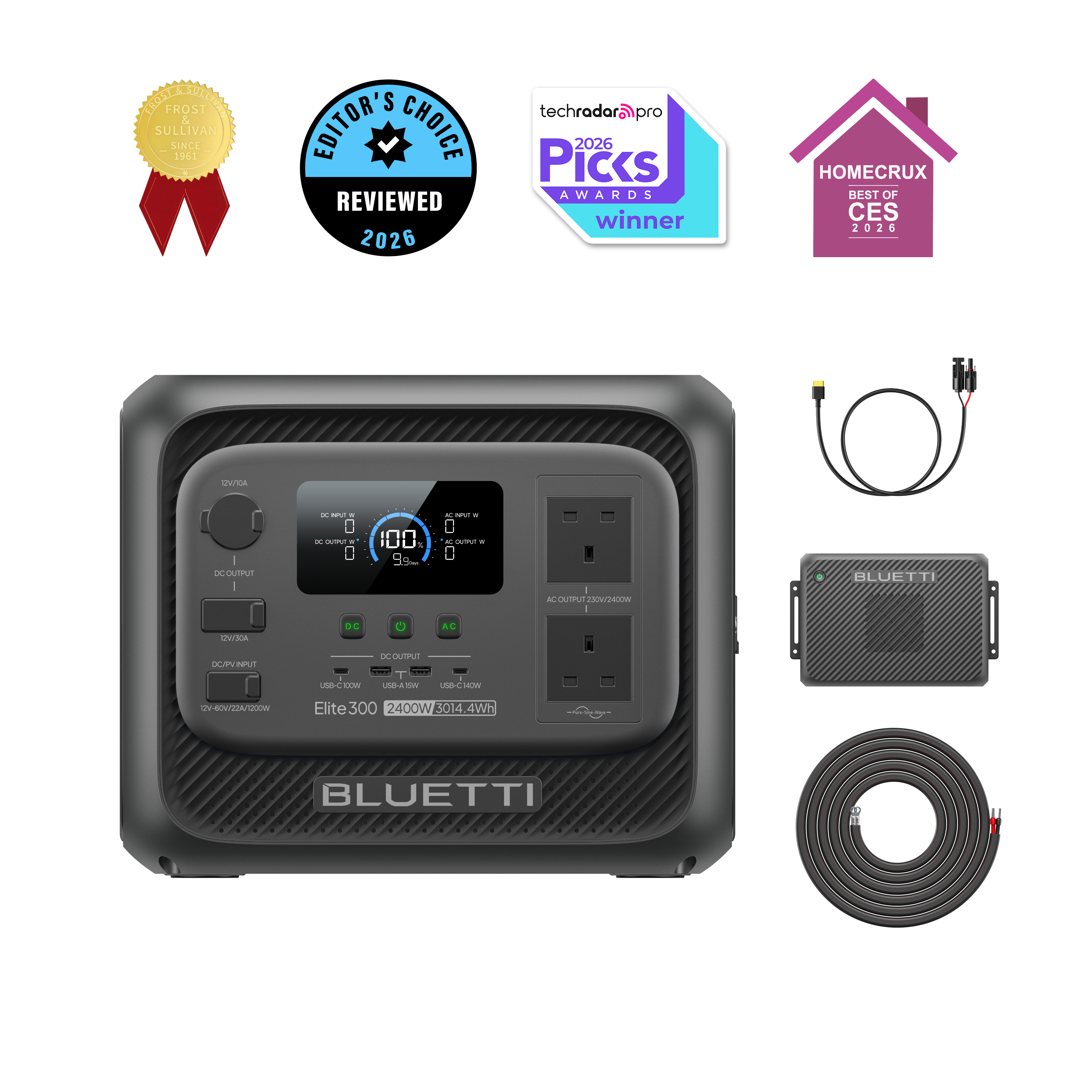 CampCore Elite 300 – 3,014.4 Wh Portable Power Station with 2,400 W Output