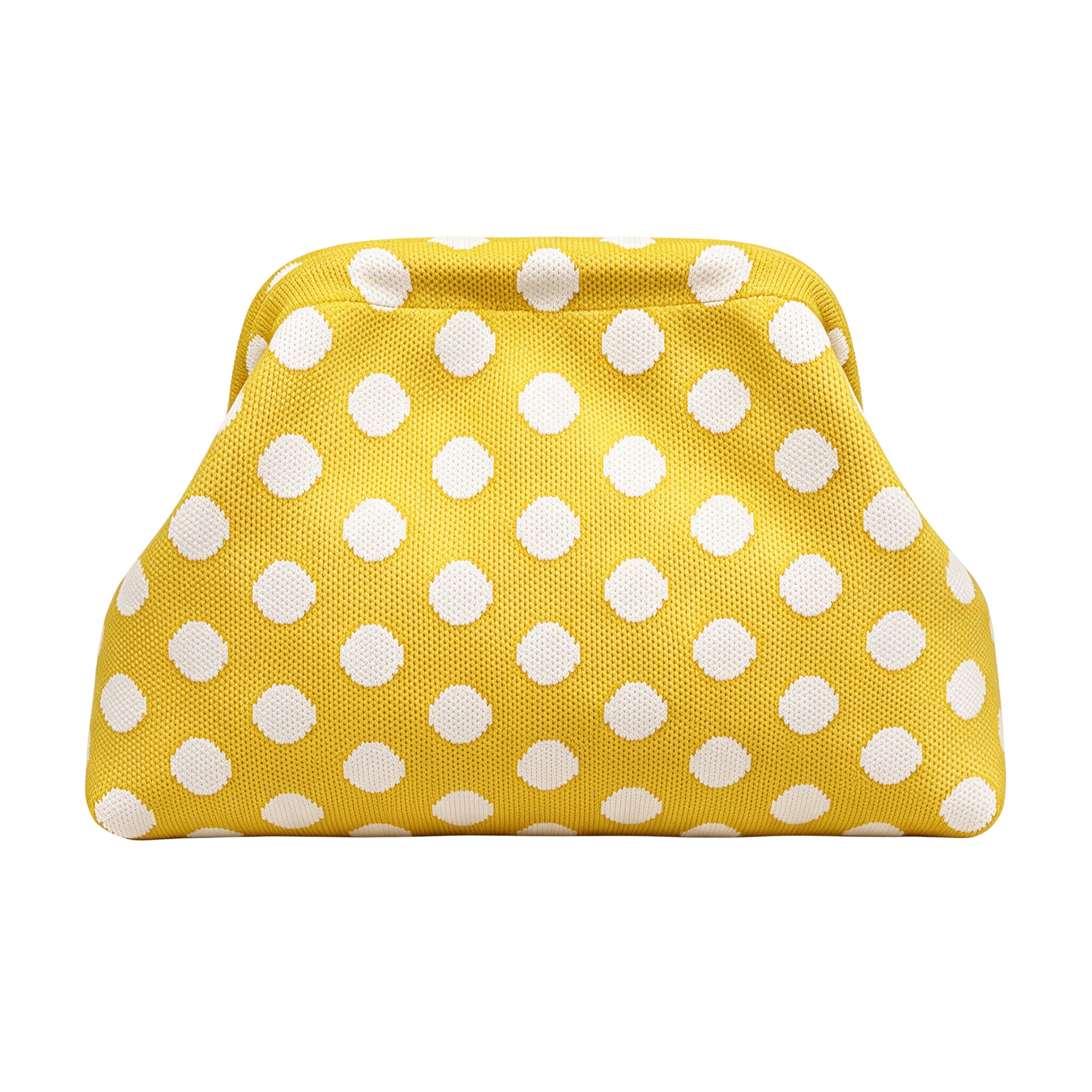 SnapKnit – Snap-Shut Knitted Makeup Bag with Wide Opening