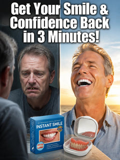 InstantSmile – DIY Temporary Denture Kit with Mirror Storage Case