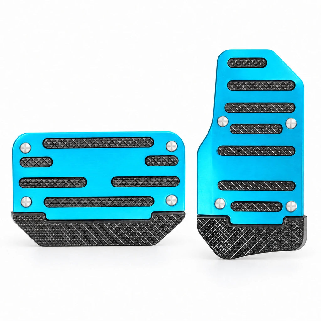GripStep – Non-Slip Aluminum Brake & Gas Pedal Cover Set for Cars