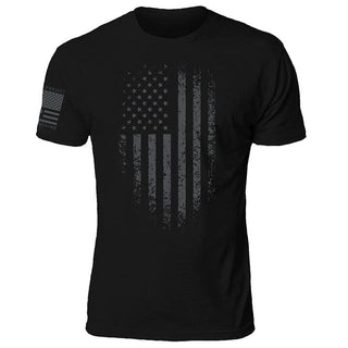 FreedomFade – Distressed American Flag T-Shirt