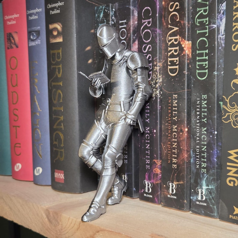 medieval knight book nook fantasy bookshelf decor
