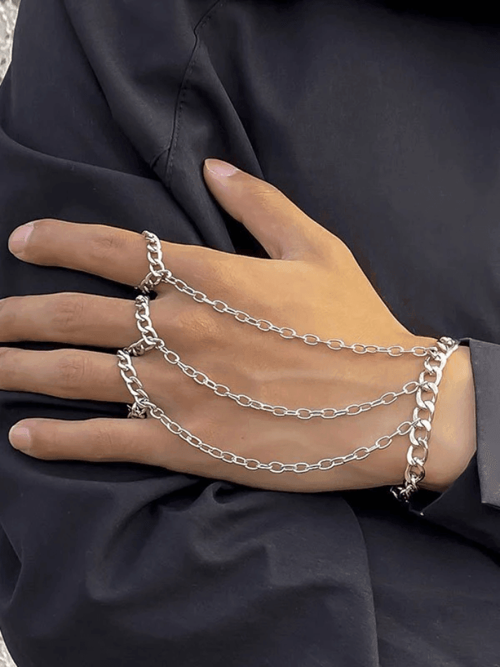 IronClad – Stylish Chain Accent Men’s Ring