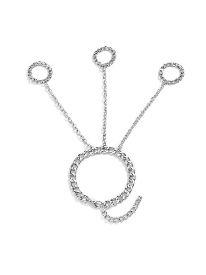 IronClad – Stylish Chain Accent Men’s Ring