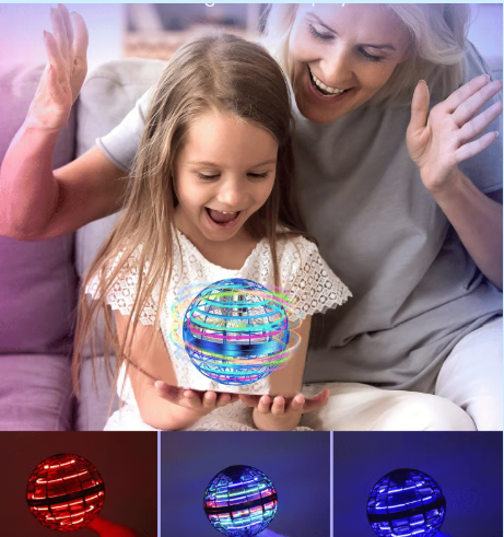 Magical Flying Orb Ball Toy with Upgraded LED Parachute