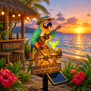 NatureGlow – Solar Illuminated Parrot Garden Decor