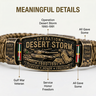 DesertHonor – Veteran Tribute Paracord Bracelet