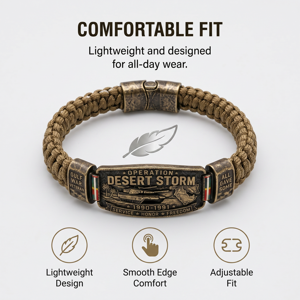 DesertHonor – Veteran Tribute Paracord Bracelet