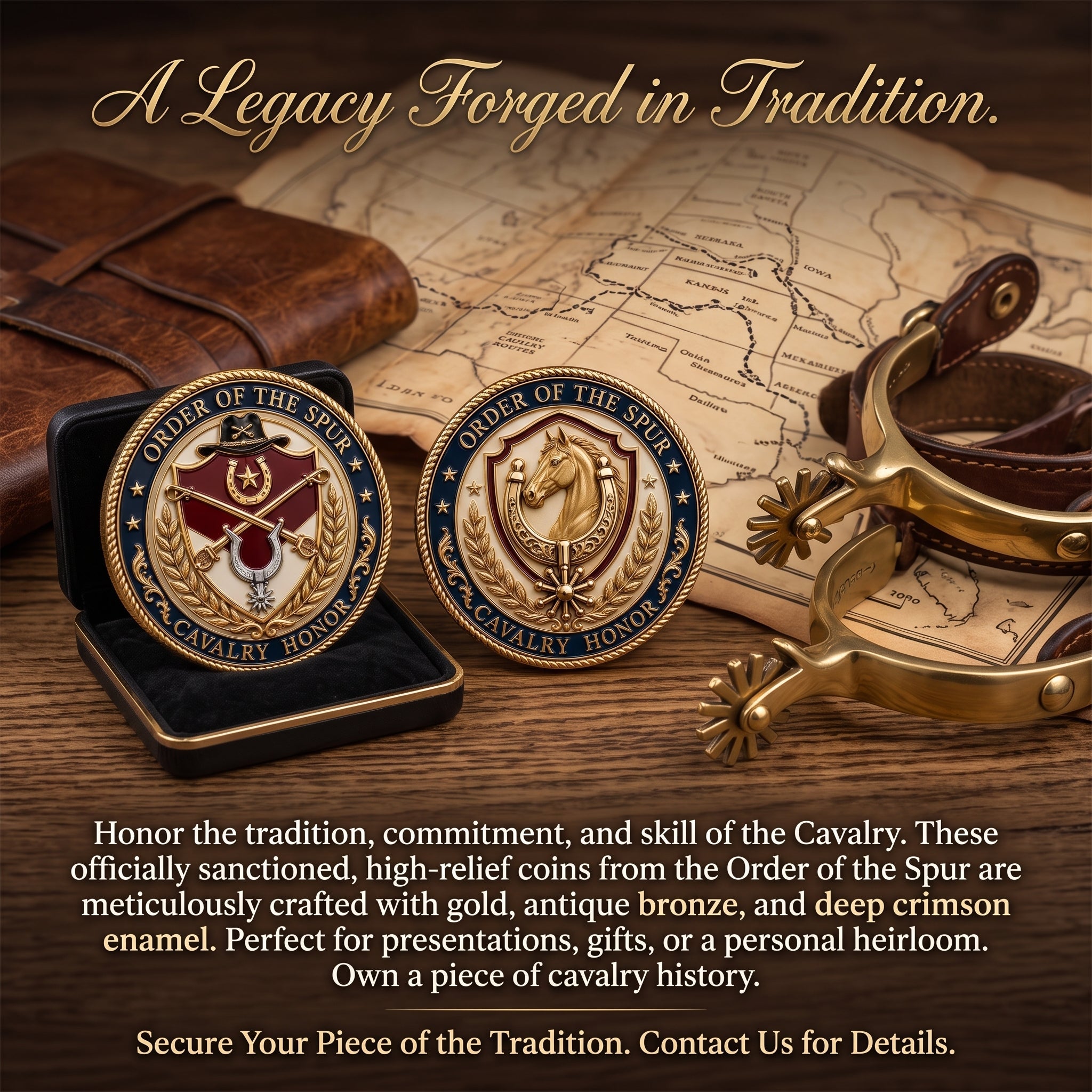 Spur Ride Commemorative Metal Medal