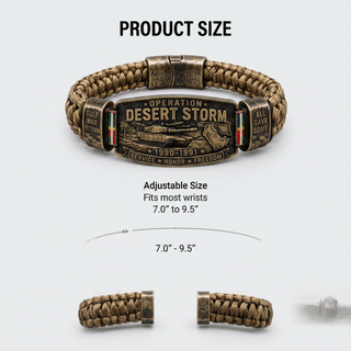DesertHonor – Veteran Tribute Paracord Bracelet