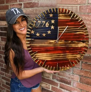 FreedomClock - Antique Military Decorative Bullet Clock