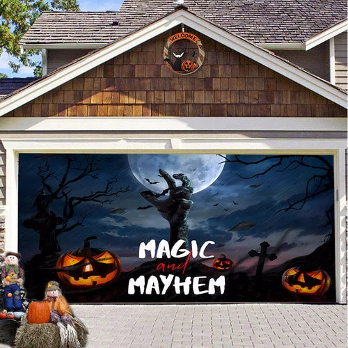 Halloween Garage Door Decoration marnetic