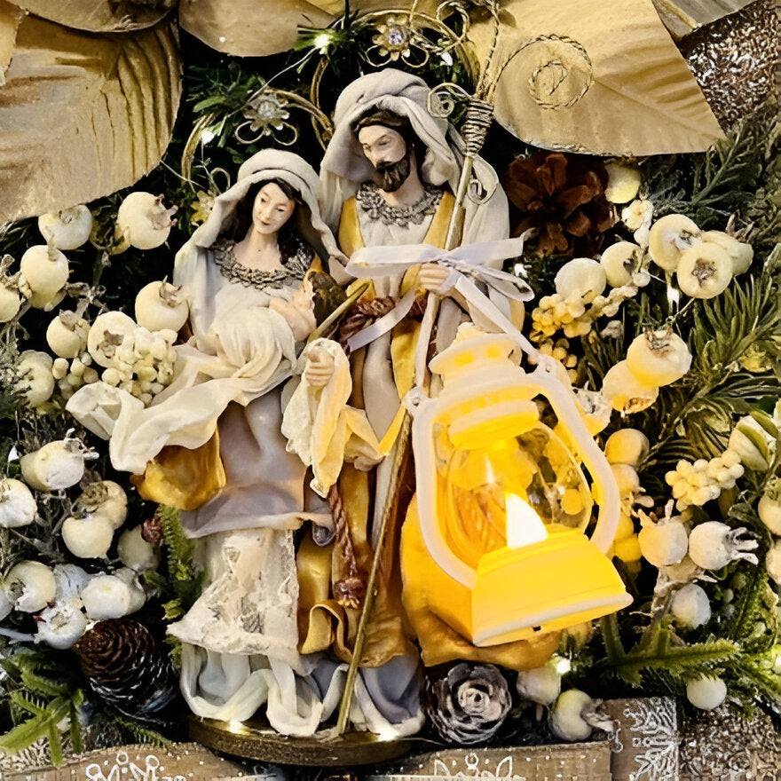 DivineGlow - Spiritual Handmade Wreath Decoration