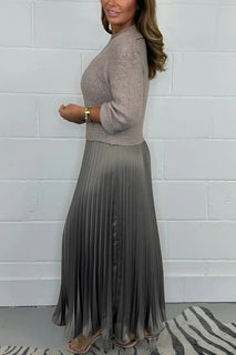 ChicFusion – Layered Jumper Pleated Dress