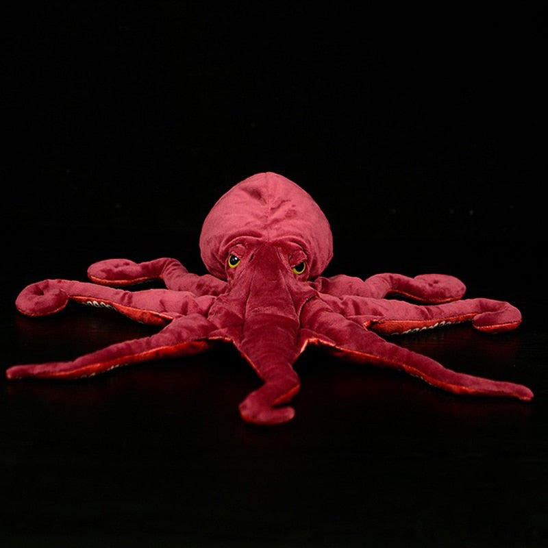 CuddleOcto – Red Soft Plush Octopus Toy