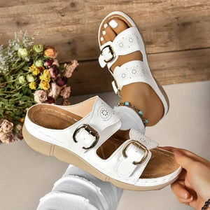 BreezeStep - Stylish and Comfortable Wedge Sandals