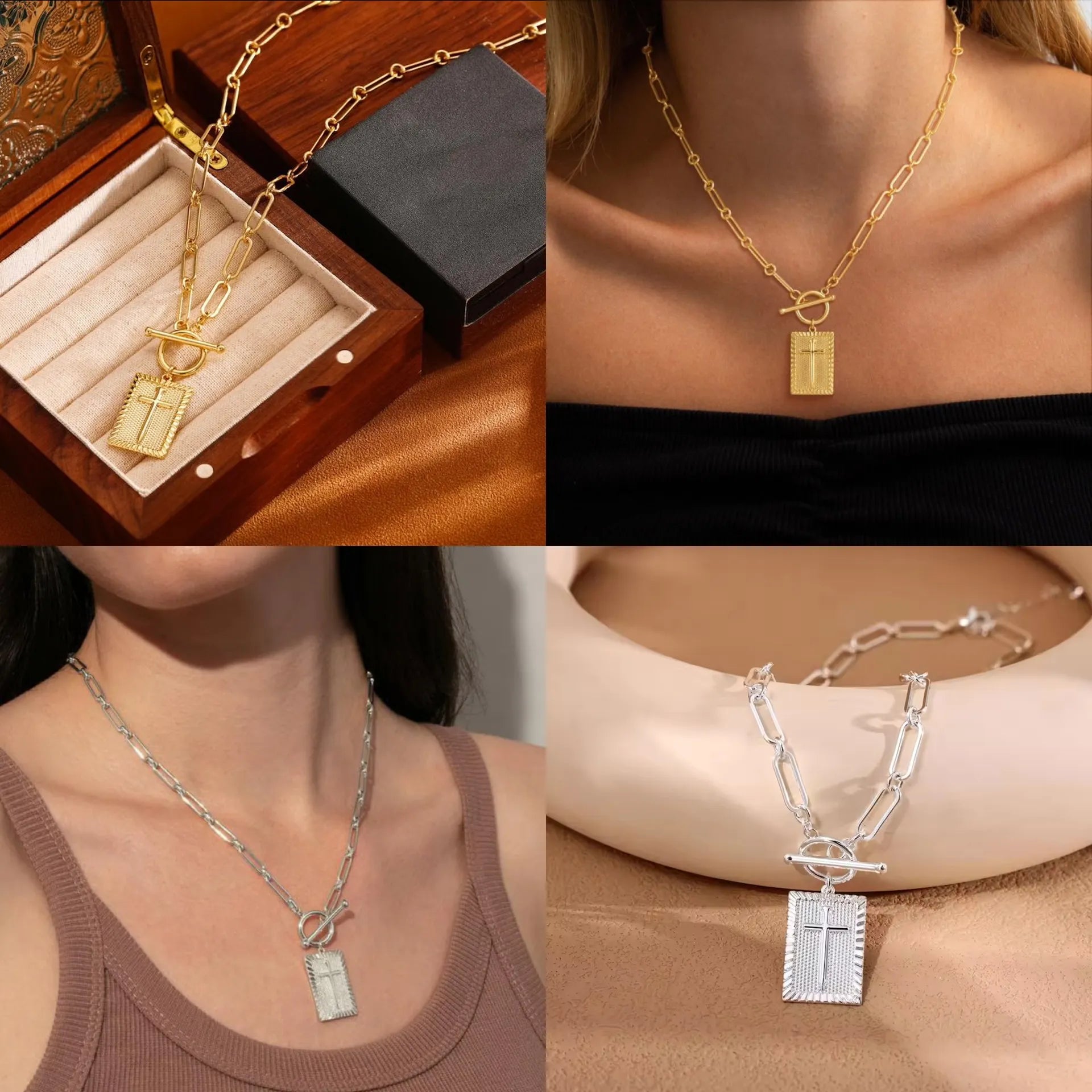 FaithLuxe – Timeless Cross Pendant Necklace