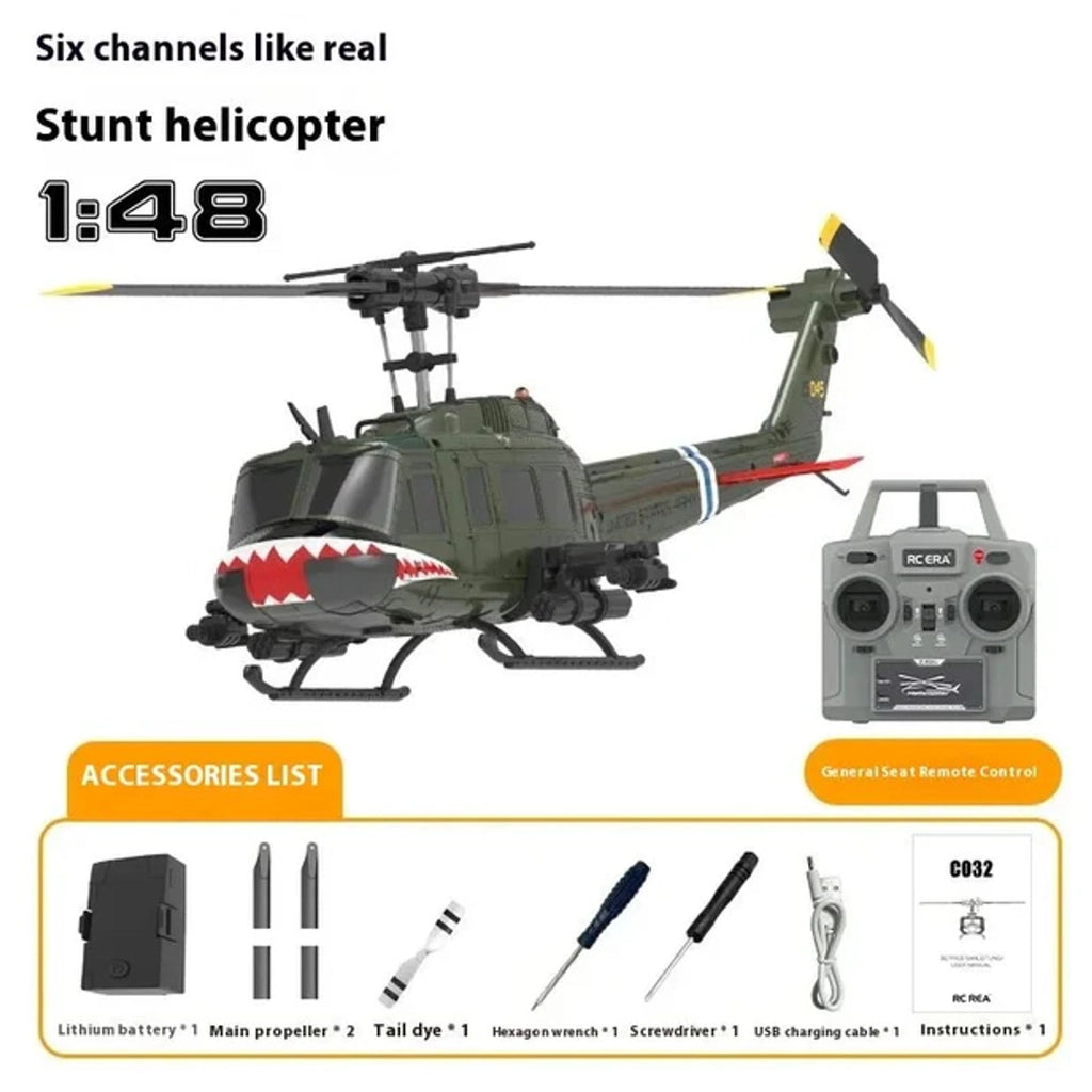 HeliForce - 3D Stunt Huey RC Helicopter for Precision Flying