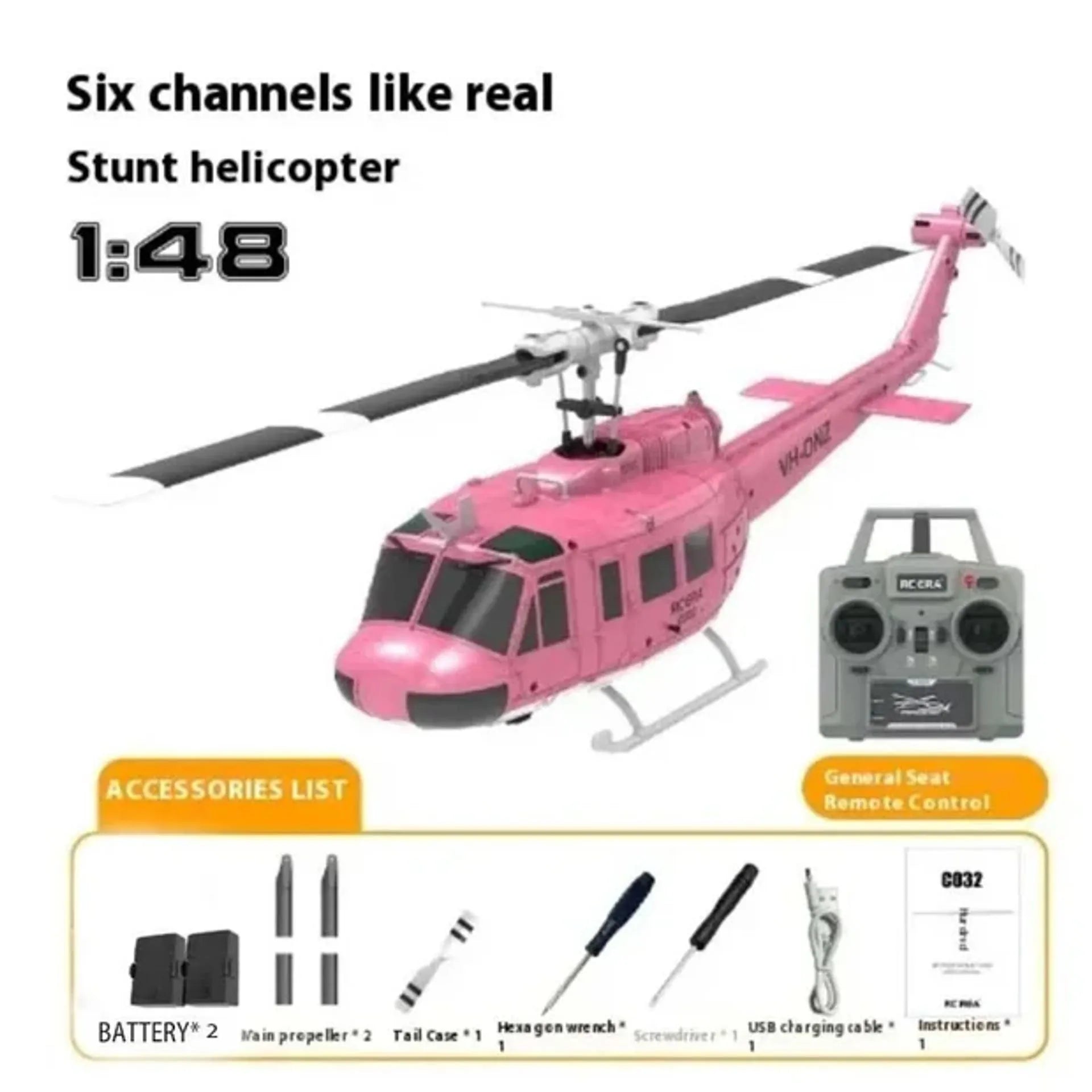 HeliForce - 3D Stunt Huey RC Helicopter for Precision Flying