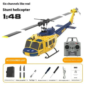 HeliForce - 3D Stunt Huey RC Helicopter for Precision Flying
