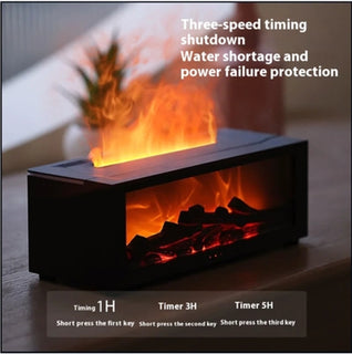 BlissFire - LED Flame Diffuser | Relax with Warm Glow & Mist
