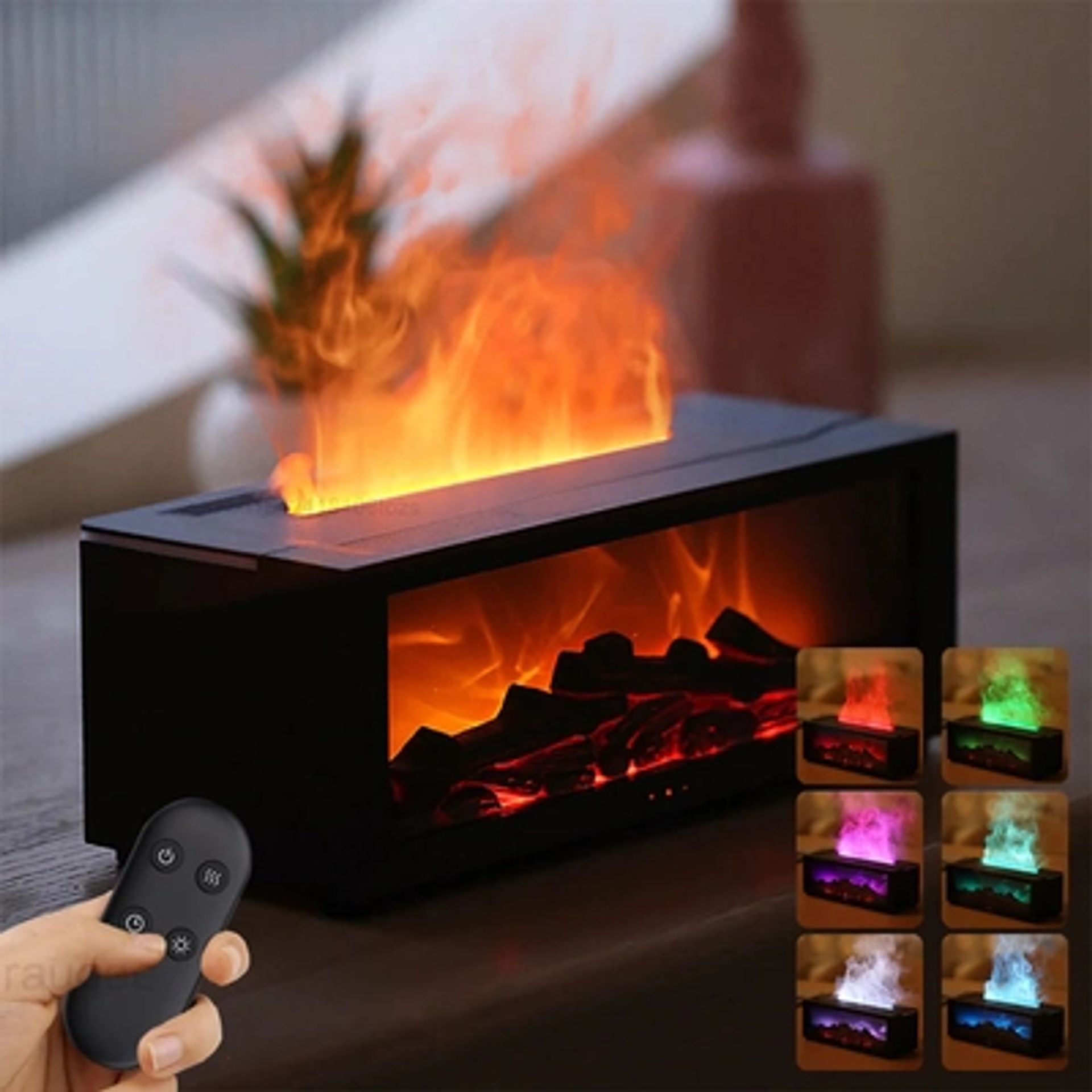 BlissFire - LED Flame Diffuser | Relax with Warm Glow & Mist