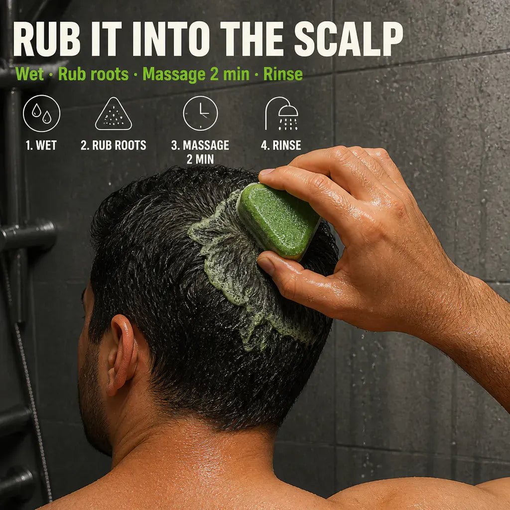 ScalpRevive – Herbal Men's Scalp Care Shampoo Bar