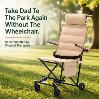 TrolleyChair – 2-in-1 Outdoor Reclining & Rolling Chair