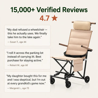 TrolleyChair – 2-in-1 Outdoor Reclining & Rolling Chair