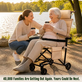 TrolleyChair – 2-in-1 Outdoor Reclining & Rolling Chair