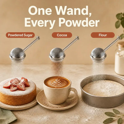 SiftPro – Stainless Steel Baking Dusting Wand