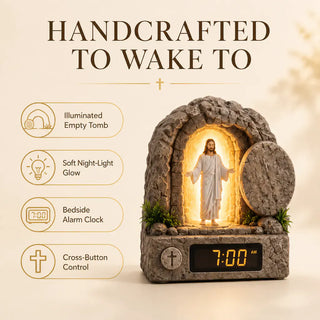 RisenGlow – Illuminated Resurrection Christ Alarm Clock