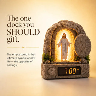 RisenGlow – Illuminated Resurrection Christ Alarm Clock