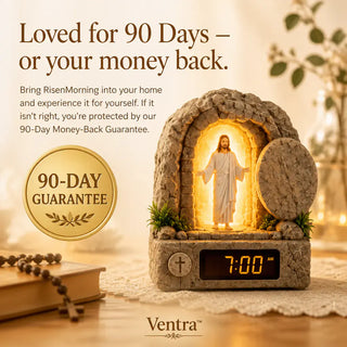 RisenGlow – Illuminated Resurrection Christ Alarm Clock