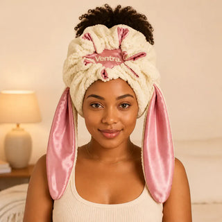 BunnyBonnet – Satin-Lined Sherpa Hair Protection Hood
