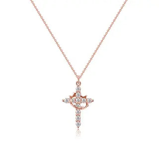 RoyalFaith – Crown Cross Pendant Necklace