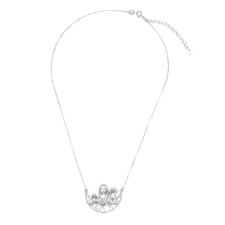 Paw & Heart – Custom Girl With Dogs Necklace